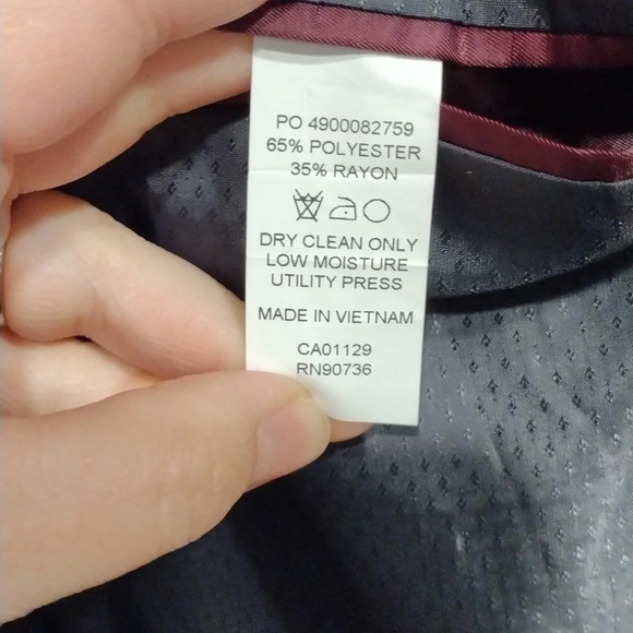 NWT Sean John Charcoal Gray Suit Coat Blazer Size 44XLong -Wedding  Event Office - Picture 10 of 11